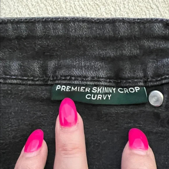 Lauren Ralph Lauren Indigo Black Denim Pants Size 6 - Picture 5 of 9